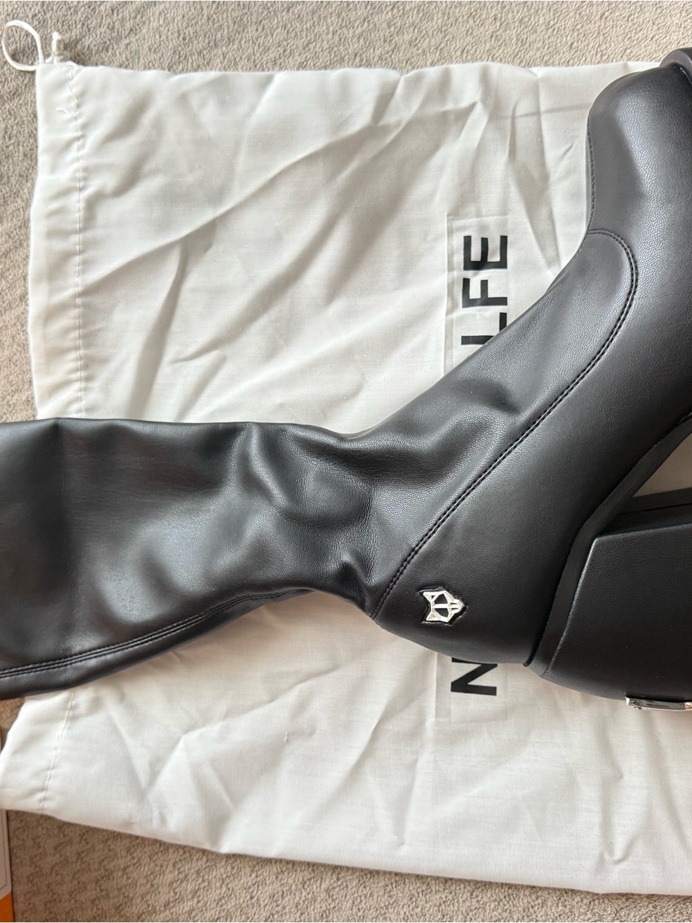 Naked Wolfe Black Over-The-Knee Platform Boots